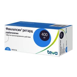 Финлепсин ретард 400 мг таблетки с пролонгированным высвобождением 50 шт