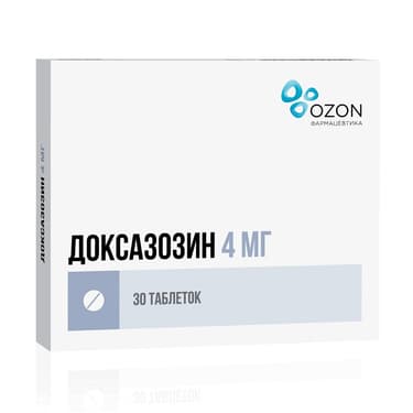 Доксазозин 4 мг таблетки 30 шт