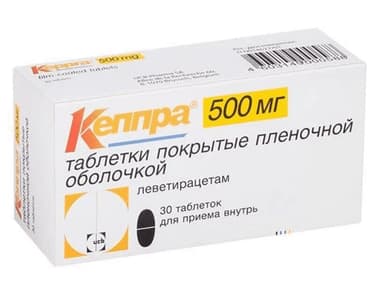 Кеппра 500 мг таблетки 30 шт