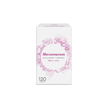Магнепасит таблетки 100 мг+10 мг 120 шт