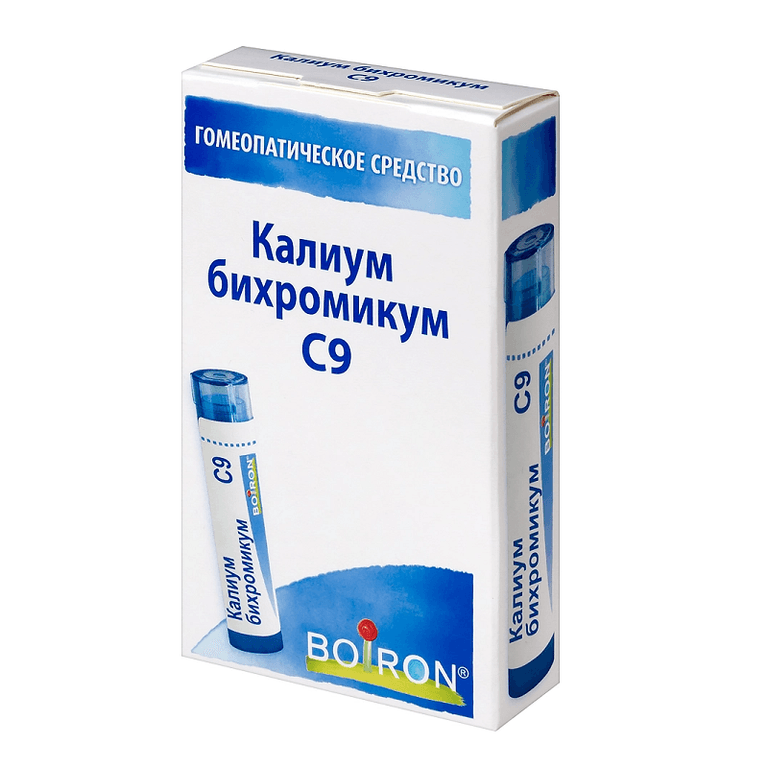 Калиум бихромикум С9 гранулы гомеопатические 4 г