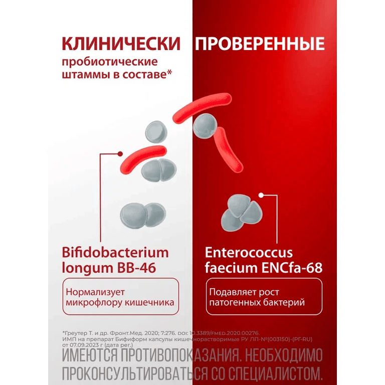 Бифиформ капсулы кишечнорастворимые 15 шт