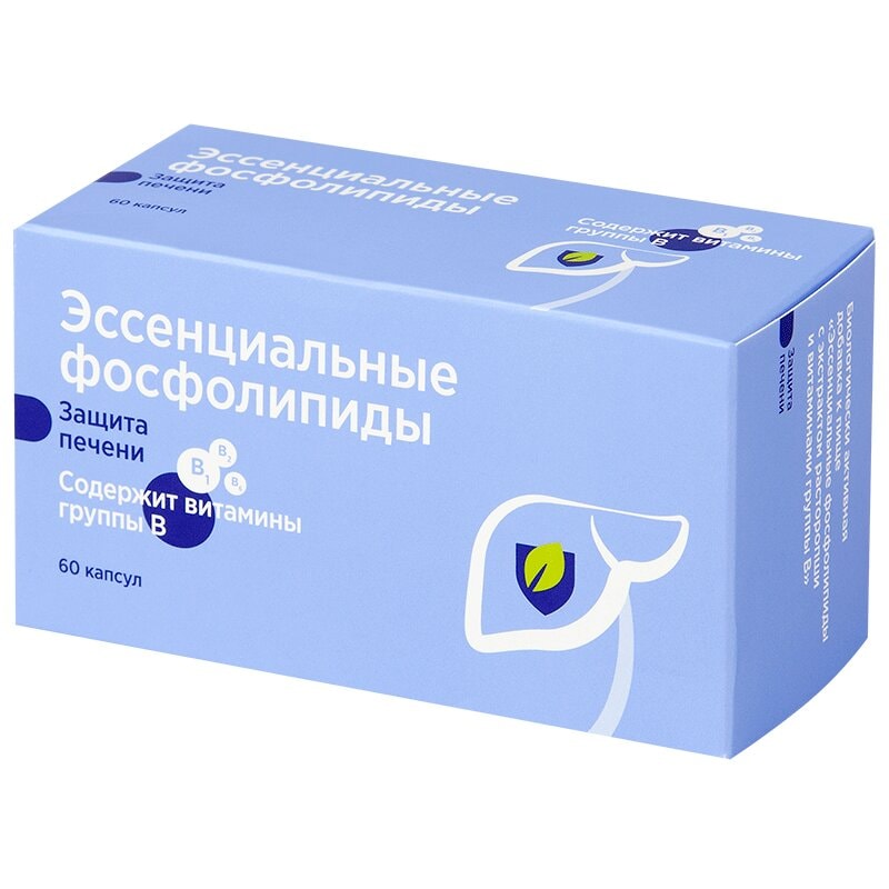 PL Эссенциальные фосфолипиды капсулы 60 шт