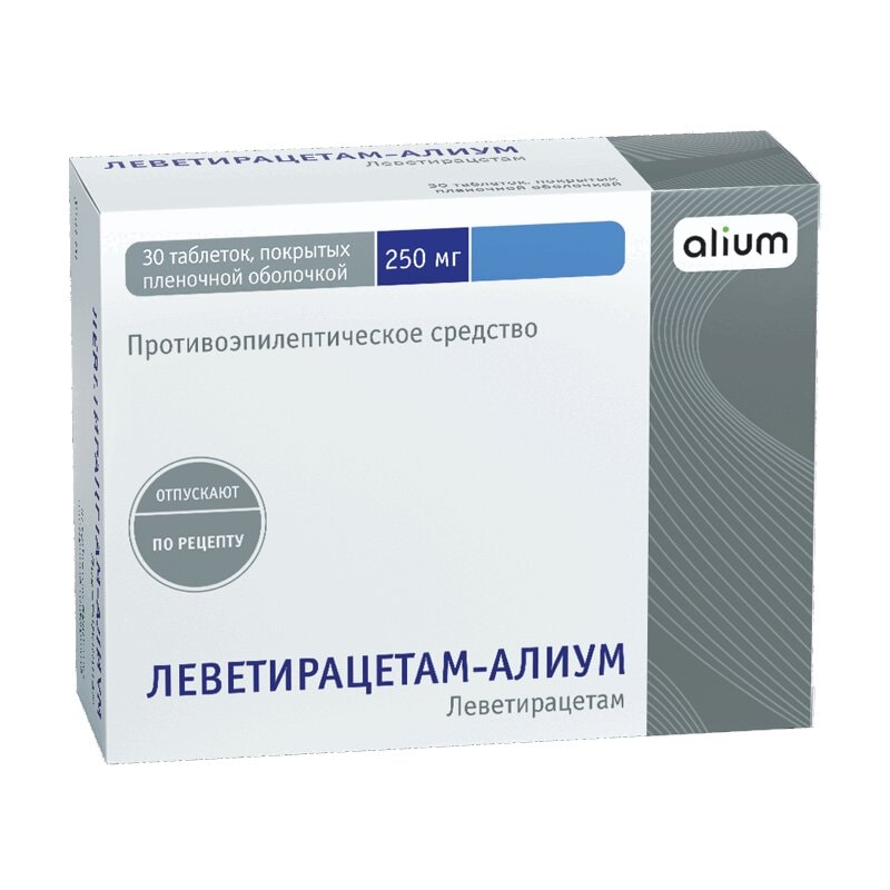 Леветирацетам-Алиум 250 мг таблетки 30 шт