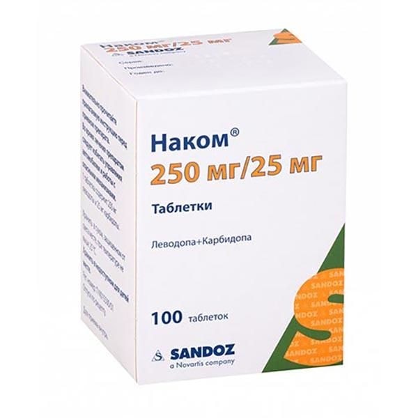 Наком 250 мг+25 мг таблетки 100 шт