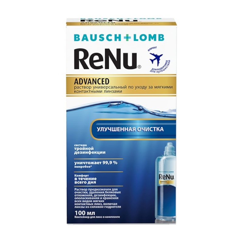 ReNu Advanced раствор для ухода за контактными линзами 100 мл