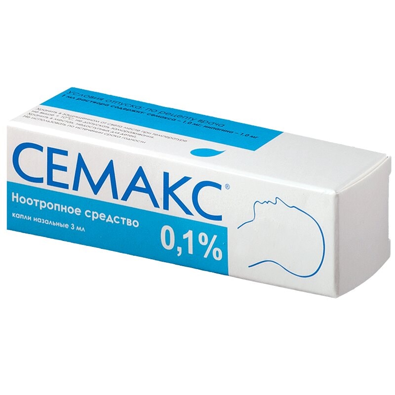 Семакс 0,1% капли назальные 3 мл