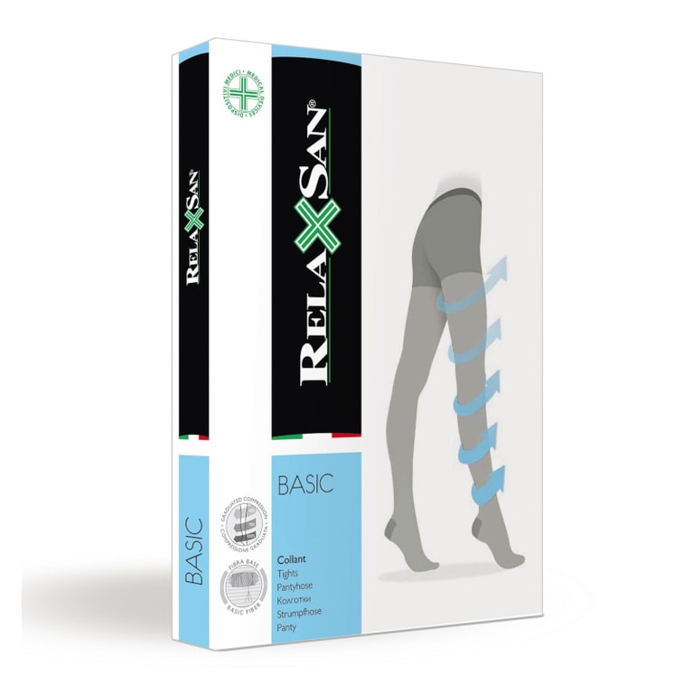 Relaxsan Basic Колготки компрессионные Collant 1 класс компрессии 140 den размер 5 Телесные