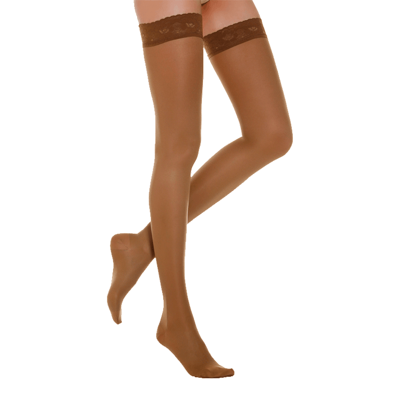 Relaxsan MicroFiber Чулки компрессионные Stay-Up 1 класс компрессии 140 den размер 5 Телесные