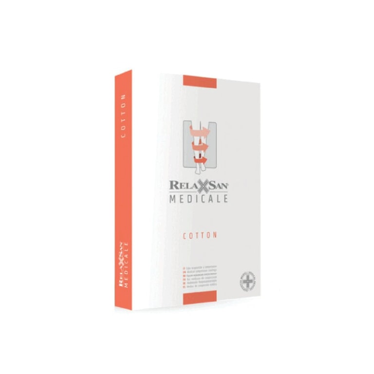 Relaxsan Medicale Гольфы компрессионные с открытым носком Cotton 2 класс компрессии размер 4 Телесные