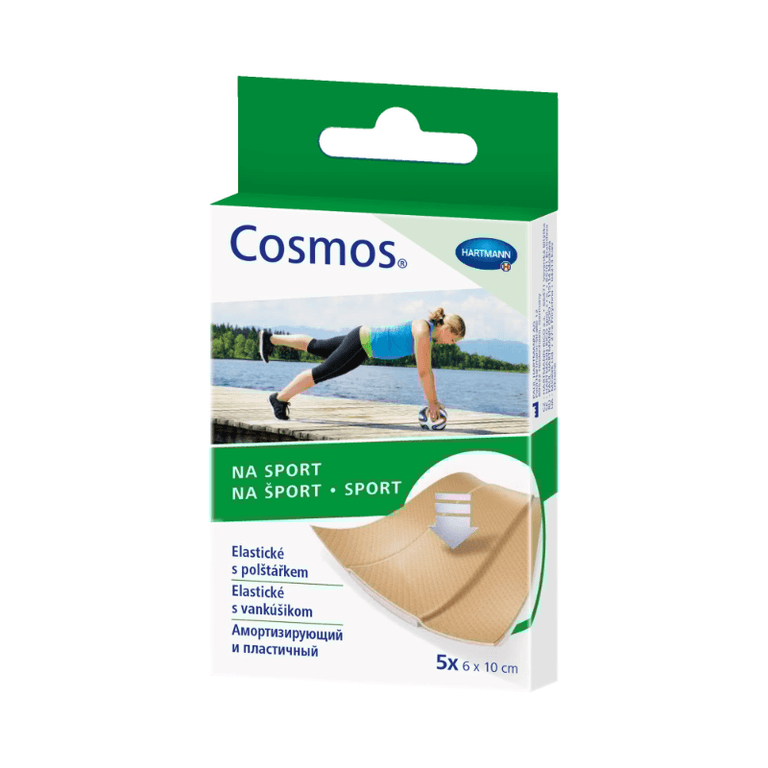 Cosmos Sport Пластырь эластичный 6 см х 10 см 5 шт