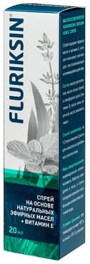 Флюриксин спрей назальный с эфирными маслами и витамином Е 20 мл