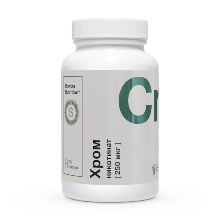 Elentra Nutrition Хрома никотинат капсулы 90 шт