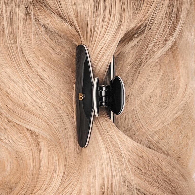 Balmain Заколка-краб размер M Черная