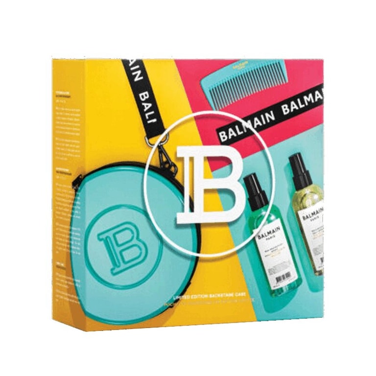 Balmain Набор Косметичка + Спрей текстурирующий 200 мл + Спрей солнцезащитный 200 мл + Расческа