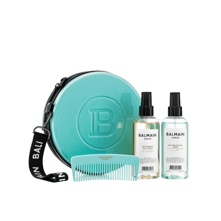 Balmain Набор Косметичка + Спрей текстурирующий 200 мл + Спрей солнцезащитный 200 мл + Расческа