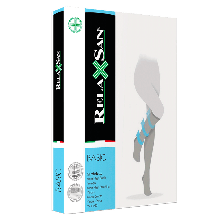 Relaxsan Basic Гольфы компрессионные Gambaletto 2 класс компрессии 280 den размер 2 Черные