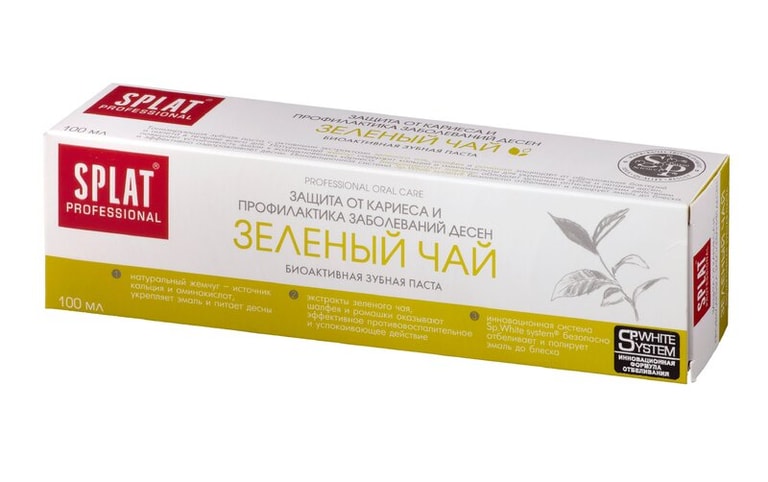 Splat Professional Зеленый чай Зубная паста тонизирующая 100 мл