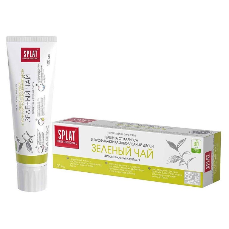 Splat Professional Зеленый чай Зубная паста тонизирующая 100 мл