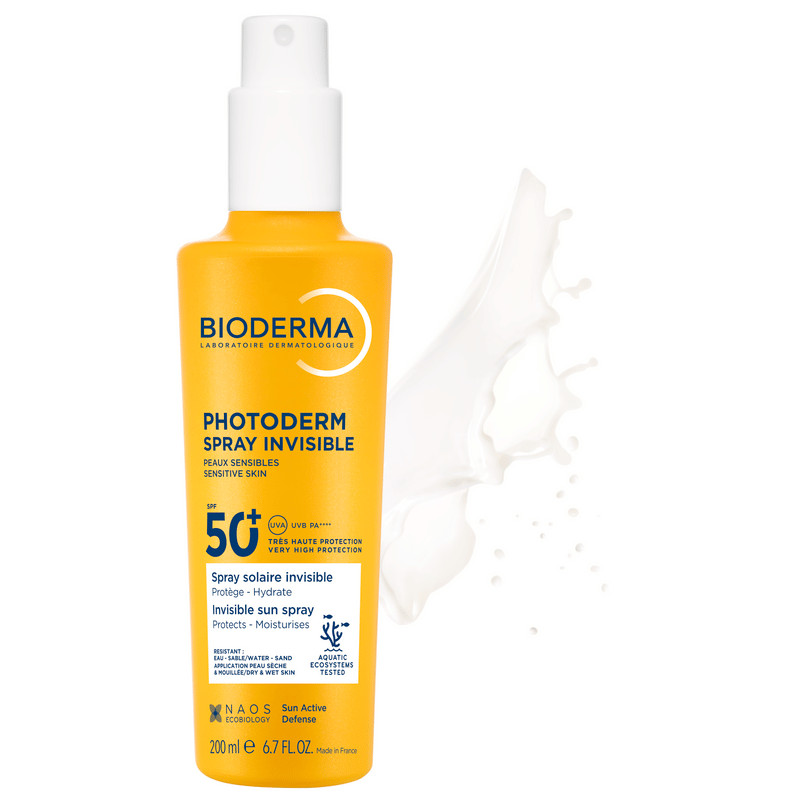 Bioderma Photoderm Спрей солнцезащитный SPF 50+ увлажняющий 200 мл