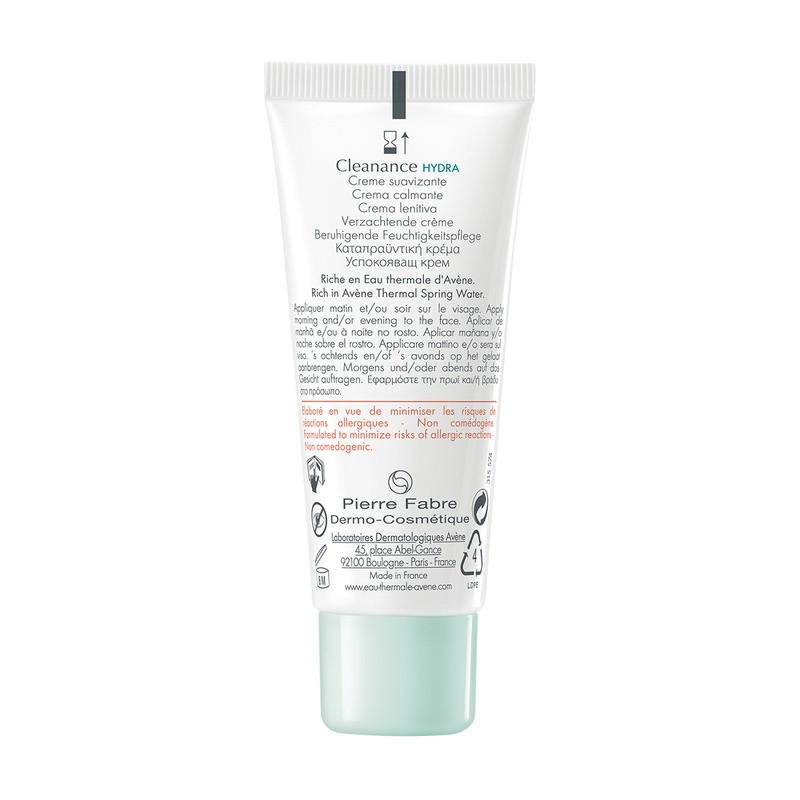 Avene Cleanance Hydra Крем успокаивающий для пересушенной проблемной кожи лица 40 мл