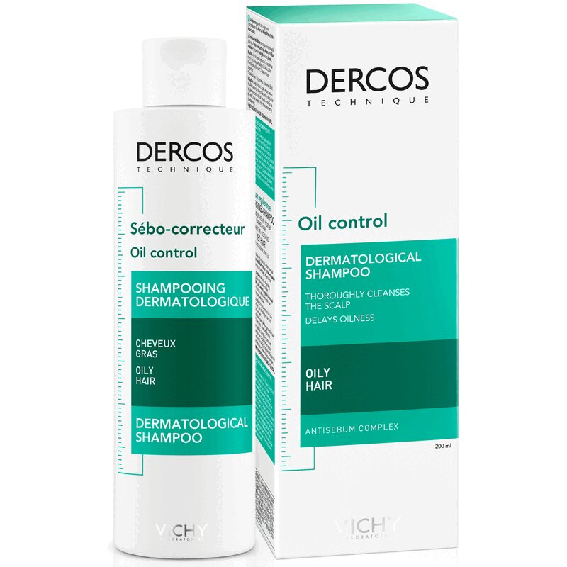 Vichy Dercos Шампунь себорегулирующий для жирных волос 200 мл