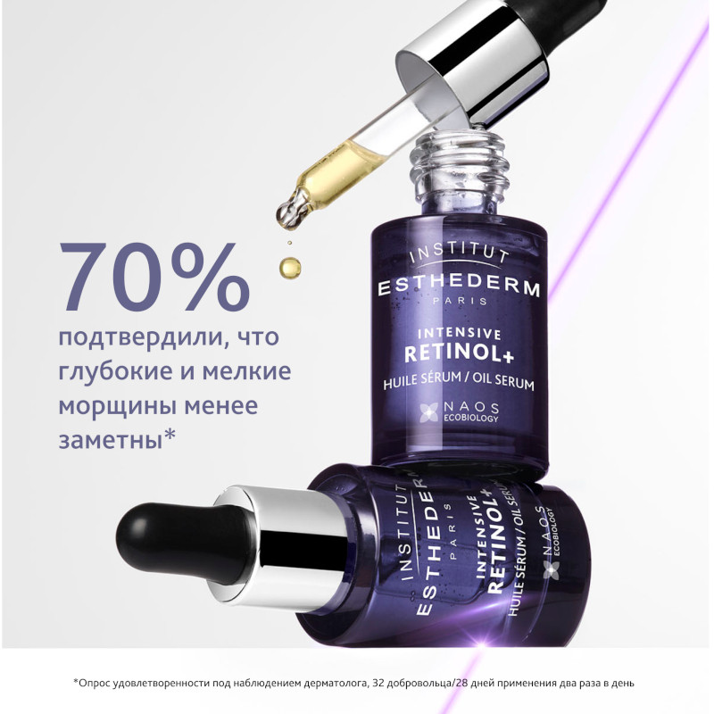 Institut Esthederm Intensive Retinol+ Масло-сыворотка с ретинолом для кожи лица и шеи 15 мл