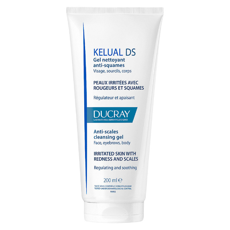 Ducray Kelual DS Гель очищающий снижающий шелушение кожи 200 мл