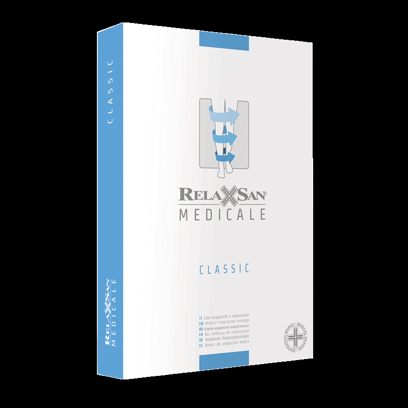 Relaxsan Medicale Чулки компрессионные с открытым носком Classic 2 класс компрессии размер 5 Телесные