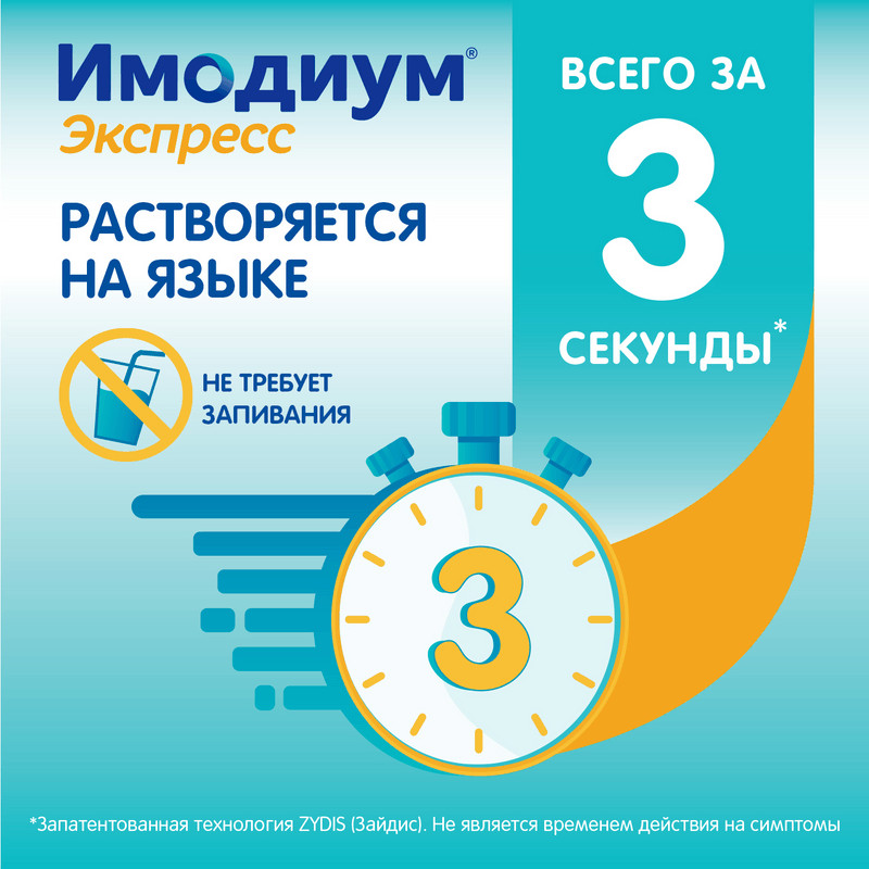 Имодиум Экспресс 2 мг таблетки диспергируемые Мята 6 шт