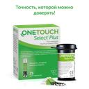 OneTouch Select Plus Тест-полоски для глюкометра 25 шт