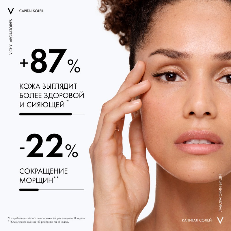 Vichy Capital Soleil Уход антивозрастной с антиоксидантами 3в1 SPF 50+ 50 мл