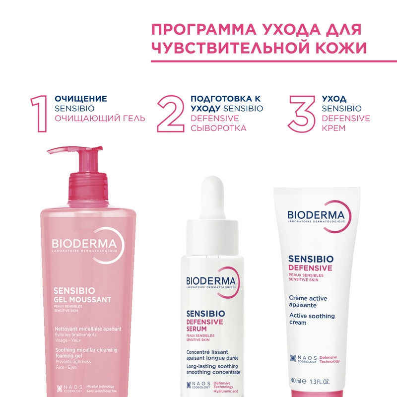 Bioderma Sensibio Гель для умывания для нормальной и чувствительной кожи 500 мл