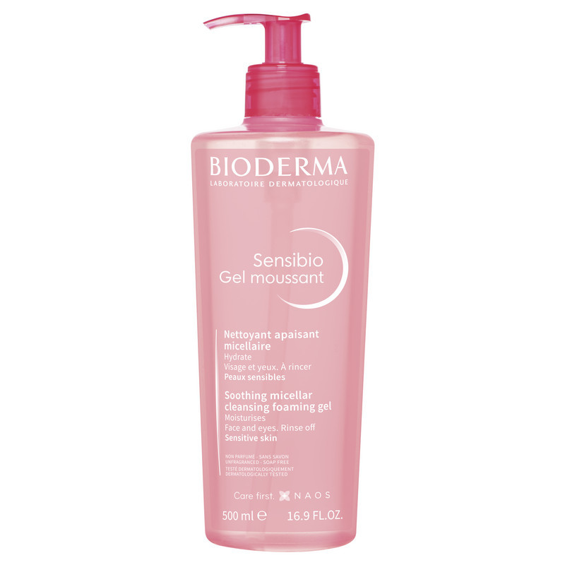 Bioderma Sensibio Гель мицеллярный очищающий для чувствительной кожи лица 500 мл