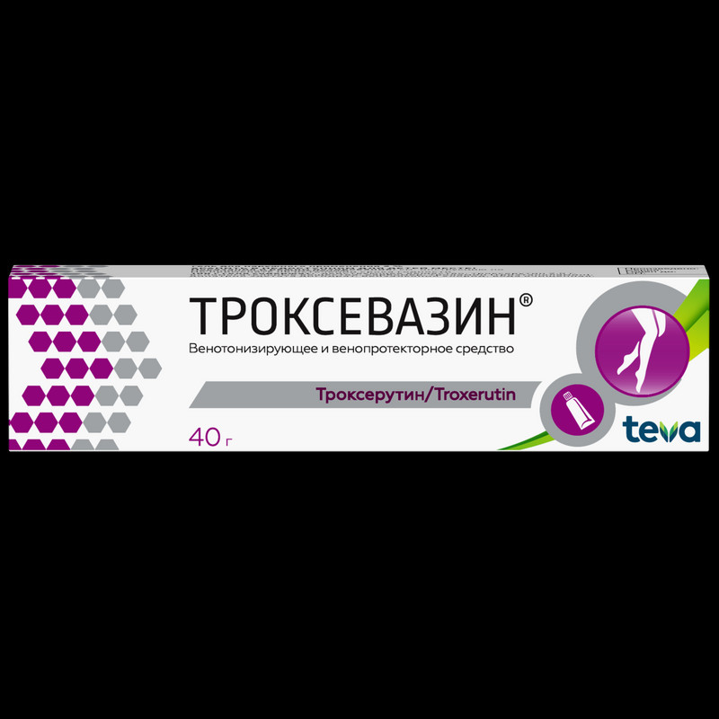 Троксевазин 2% гель для наружного применения 40 г