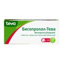 Бисопролол-Тева 10 мг таблетки 30 шт