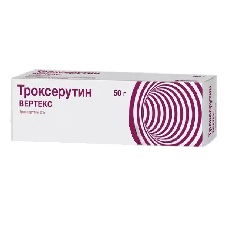 Троксерутин-ВЕРТЕКС 2% гель для наружного применения 50 г