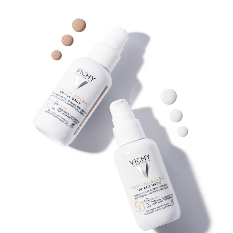 Vichy Capital Soleil UV-Age Daily Флюид для лица солнцезащитный невесомый тонирующий SPF 50+ 40 мл