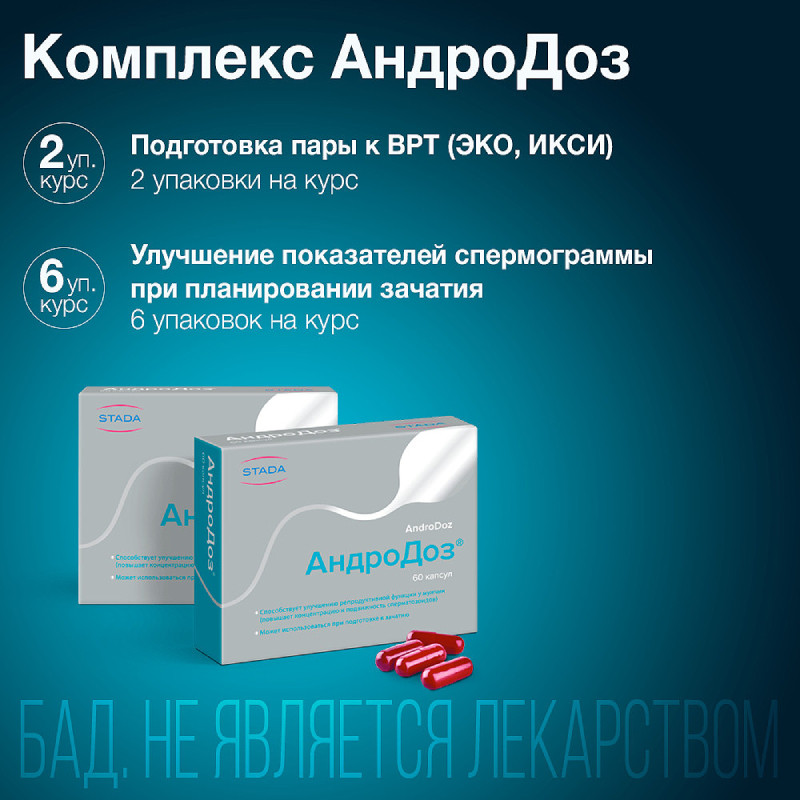 АндроДоз капсулы 60 шт