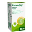 Коринфар 10 мг таблетки с пролонгированным высвобождением 50 шт