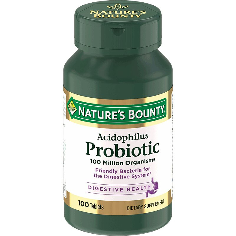 Nature's Bounty Ацидофилус Пробиотик 200 мг таблетки 100 шт