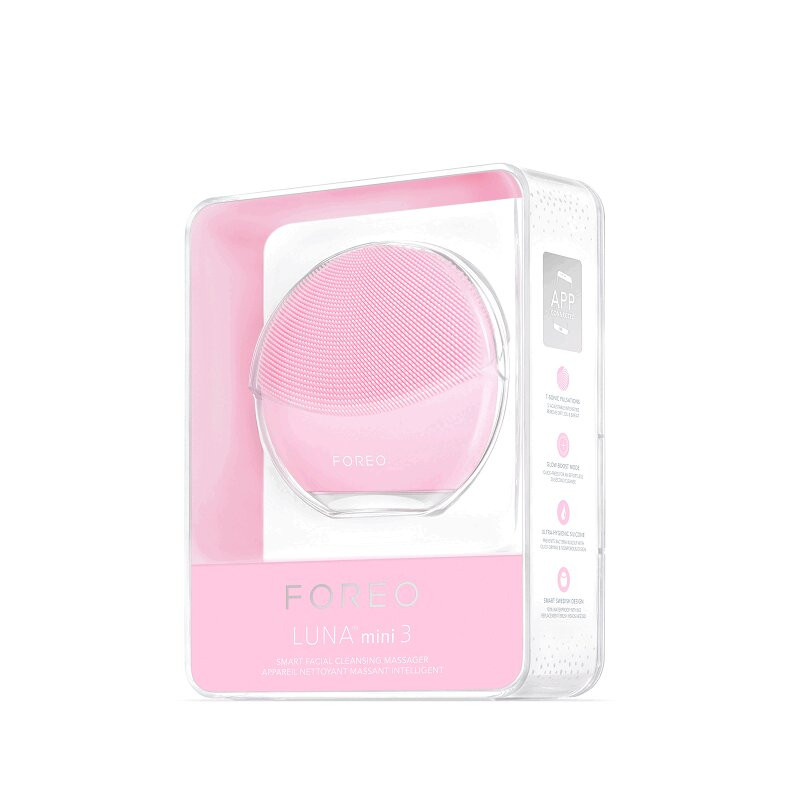 Foreo LUNA Мини 3 Щеточка для лица электрическая очищающая Жемчужно-Розовый