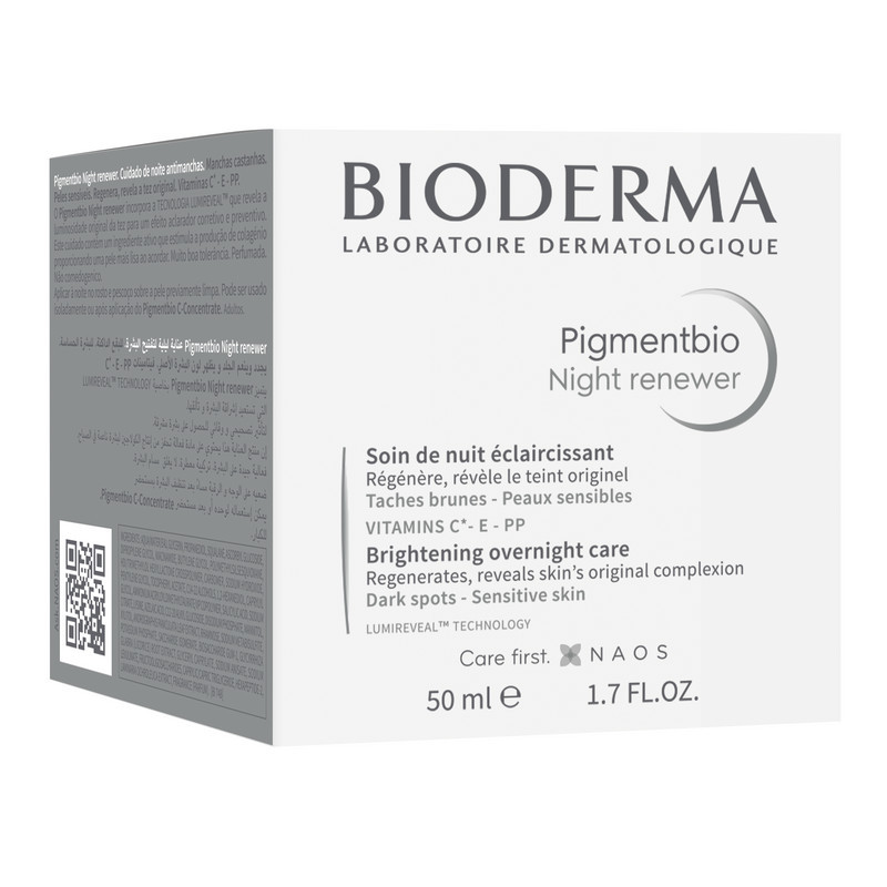 Bioderma Pigmentbio Night renewer Крем ночной осветляющий для кожи с гиперпигментацией 50 мл
