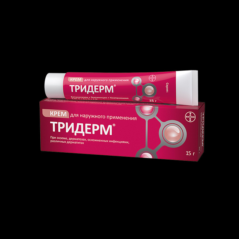 Тридерм крем для наружного применения 15 г
