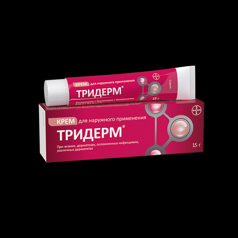 Тридерм крем для наружного применения 15 г