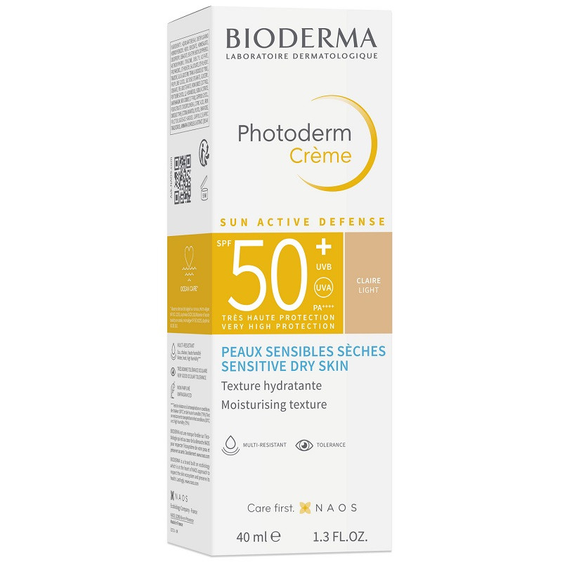 Bioderma Photoderm Крем тональный солнцезащитный SPF 50+ для сухой кожи Светлый оттенок 40 мл