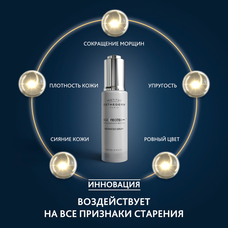 Institut Esthederm Age Proteom Сыворотка для продления молодости кожи лица шеи и декольте 30 мл