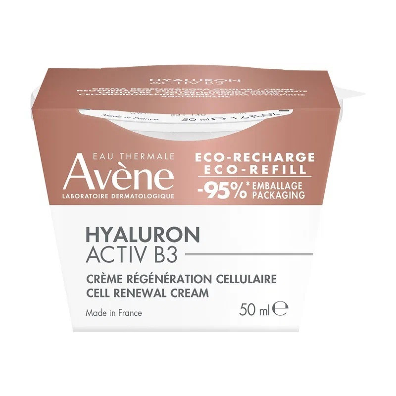Avene Hyaluron Activ B3 Крем дневной комплексный регенерирующий для лица Сменный блок 50 мл