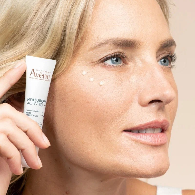 Avene Hyaluron Activ B3 Лифтинг-крем для глаз от морщин отечности и темных кругов 15 мл