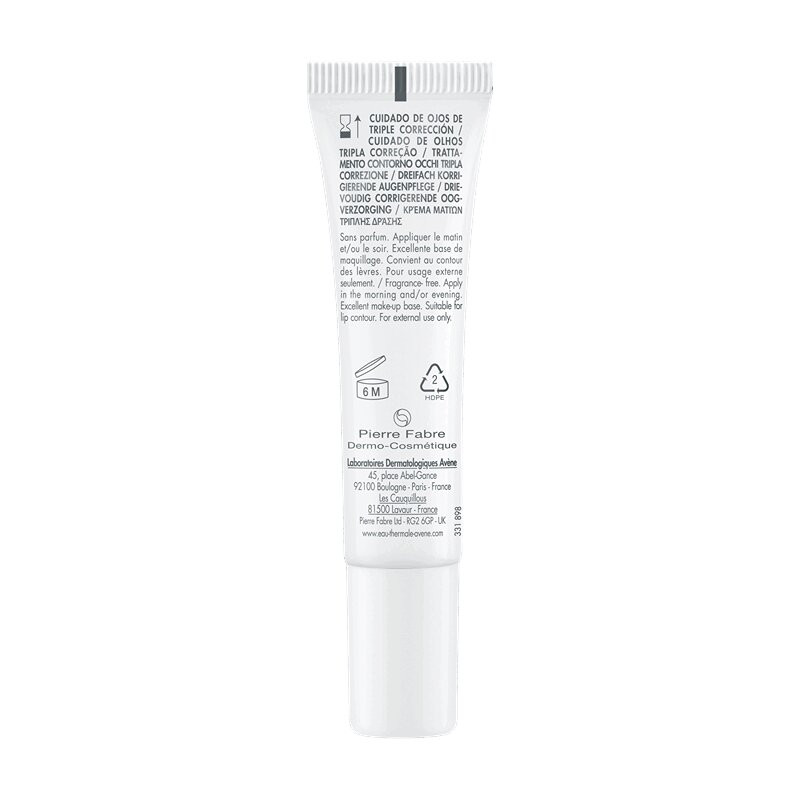 Avene Hyaluron Activ B3 Лифтинг-крем для глаз от морщин отечности и темных кругов 15 мл